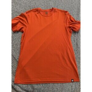 REI Shirt Coop Mens M Medium Burnt Orange T Shirt Outdoors Casual Short Sleeve
